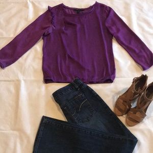 SILK PURPLE BLOUSE